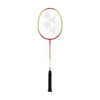 Yonex Badminton Racket Nanoflare 100 pink/yellow - strung -